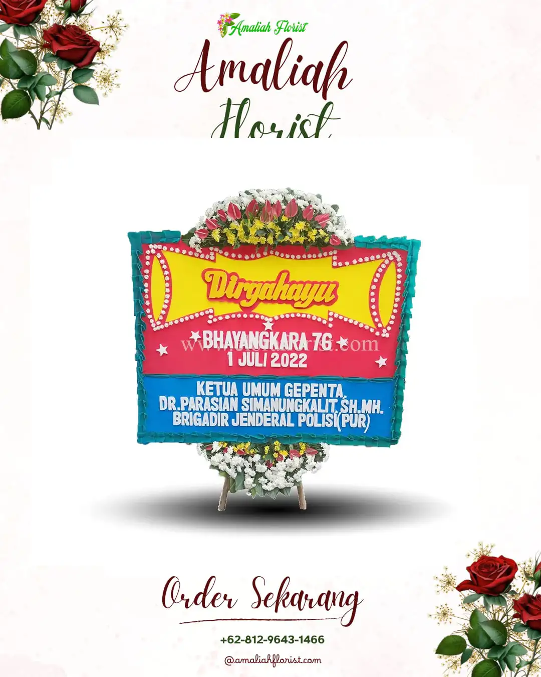 Papan Bunga HUT Ulang Tahun Barito Selatan